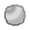 Chloe's Reflection Ch8m001sp33-Rnd Contemporary-Style Silver Finish Round Wall Mirror 33" Wide