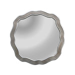 Chloe's Reflection Ch8m001sp33-Rnd Contemporary-Style Silver Finish Round Wall Mirror 33" Wide