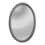 Chloe's Reflection Ch8m007sv34-Vov Contemporary-Style Silver Finish Oval Wall Mirror 34" Tall