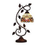 Chloe Lighting Ch3t353bv08-Nt1 Serenity Victorian Tiffany-Style Dark Bronze 1 Light Table Lamp 8" Wide