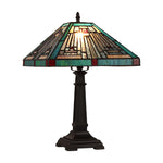 Chloe Lighting Ch3t359bm12-Tl1 Innes Mission Tiffany-Style Blackish Bronze 1 Light Table Lamp 12" Wide