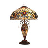 Chloe Lighting Ch3t353bv16-Dt3 Serenity Victorian Tiffany-Style Dark Bronze 3 Light Double Lit Table Lamp 16" Wide