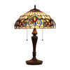 Chloe Lighting Ch3t353bv16-Tl2 Serenity Victorian Tiffany-Style Dark Bronze 2 Light Table Lamp 16" Wide