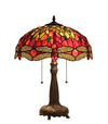 Chloe Lighting Ch3t471rd16-Tl2 "empress" Tiffany-Style Dragonfly 2 Light Table Lamp 16" Shade