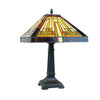 Chloe Lighting Ch33359mr12-Tl1 Innes Mission Tiffany-Style Blackish Bronze 1 Light Table Lamp 12" Wide
