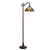 Chloe Lighting Adia Tiffany-Style Dark Bronze 1- Floor Lamp 11" Shade