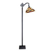 Chloe Lighting Vincent Tiffany-Style 1-Light Mission Reading Floor Lamp 11"