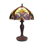 Chloe Lighting Adia Tiffany-Style Dark Bronze 1- Table Lamp 12" Shade