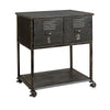 IMAX Worldwide Home Alastor 2-Drawer Rolling Cart Table