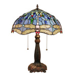 Chloe Lighting Sunniva Dragonfly-Style 2 Light Table Lamp 16" Wide