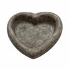 Sagebrook Home 16193 Resin 10" Heart Bird Feeder, Gray