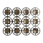 Sagebrook Home 18504 Metal, 40" Circles Wall Deco, Gold/Black