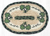 Earth Rugs OMSP-116 Shamrock Printed Oval Swatch 7.5``x11``