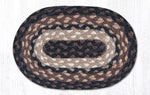 Earth Rugs OMS-313 Mocha/Frappuccino Oval Swatch 7.5``x11``