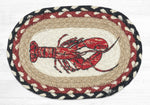 Earth Rugs OMSP-430 Fresh Lobster Printed Oval Swatch 7.5``x11``