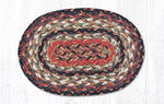 Earth Rugs OMS-9-90 Terracotta Oval Swatch 7.5``x11``