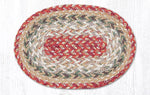 Earth Rugs OMS-9-92 Sage Oval Swatch 7.5``x11``