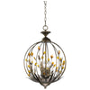Cyan Design 01193 Pendant with 4 Lights, Amber and White