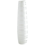 Cyan Design 01674 Medium White Matte Stripe Vase