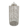 Sagebrook Home 18453-04 Metal, 23" Lidded Jar, Silver
