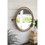 Kalalou CLL2253 Round Wall Mirror with Adjustable Bracket Large