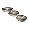 Sagebrook Home 17790 Set of 3 11/14/17" Metal, Organic Shaped Bowls, Bronze