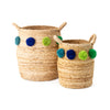 IMAX Worldwide Home Pom Pom Baskets - Set of 2