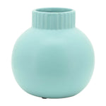 Sagebrook Home 16814-02 Ceramic, 7" Bulbous Vase, Green