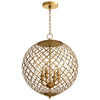 Cyan Design 07973 Skyros Four Pendant Light with Gold Shade