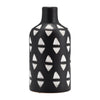 Sagebrook Home 17147 Ceramic, 10" Decorative Vase, Black/White
