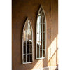 Kalalou CCG1544 Tall Wood and Metal Church Mirror Set of 2