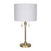 Sagebrook Home 50831 Glass 27" Chain Pull Table Lamp, Gold