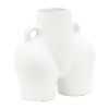 Sagebrook Home 17132-02 Ceramic, 7" Half Body Vase, White