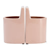 Sagebrook Home 16836-02 Ceramic, 6" Pouch Bookends, Blush