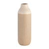 Sagebrook Home 17366-04 Ceramic, 20" 2-Tone Vase, White/Tan