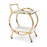 IMAX Worldwide Home Quentin Stainless Steel Bar Cart