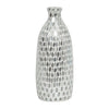 Sagebrook Home 18522-02 Glass, 13" Mosaic Vase, White