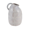 Sagebrook Home 17962-02 Ceramic, 8" Tribal Pitcher, Ivory