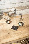 Kalalou NMCC1058 Recycled Metal Scales On A Stand