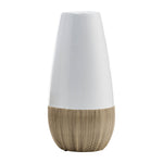 Sagebrook Home 17860-01 Ceramic, 9" 2-Tone Vase, Creme/White