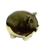 Sagebrook Home 10890DS 4.5" Gold Ceramic Pig Ds