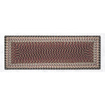 Earth Rugs C-57 Burgundy/Gray/Cream Rectangle Table Runner 13``x36``