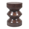 Sagebrook Home 18380 18" Solid Mango Side Table, Walnut
