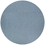 Couristan Recife Saddlestitch 7'6" X 7'6" Round Indoor/Outdoor  Transitional Rug