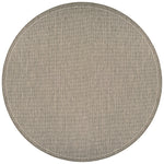Couristan Recife Saddlestitch 8'6" X 8'6" Round Indoor/Outdoor  Transitional Rug