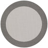 Couristan Recife Checkered Field 7'6" X 7'6" Round Indoor/Outdoor  Transitional Rug