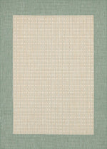 Couristan Recife Checkered Field 7'6" X 10'9"  Rectangular Indoor/Outdoor  Transitional Rug
