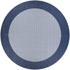 Couristan Recife Checkered Field 8'6" X 8'6" Round Indoor/Outdoor  Transitional Rug