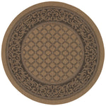 Couristan Recife Garden Lattice 7'6" X 7'6" Round Indoor/Outdoor  Transitional Rug