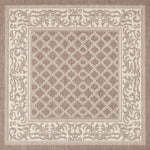 Couristan Recife Garden Lattice 7'6" X 7'6" Square Indoor/Outdoor  Transitional Rug